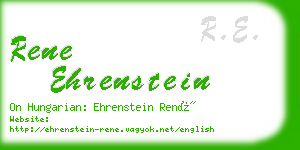 rene ehrenstein business card